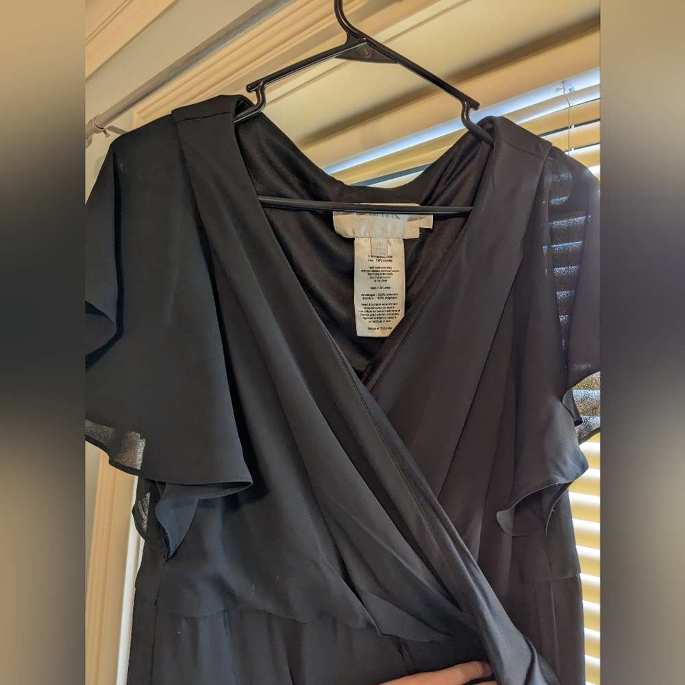 David's bridal bridesmaid dress size 18, black